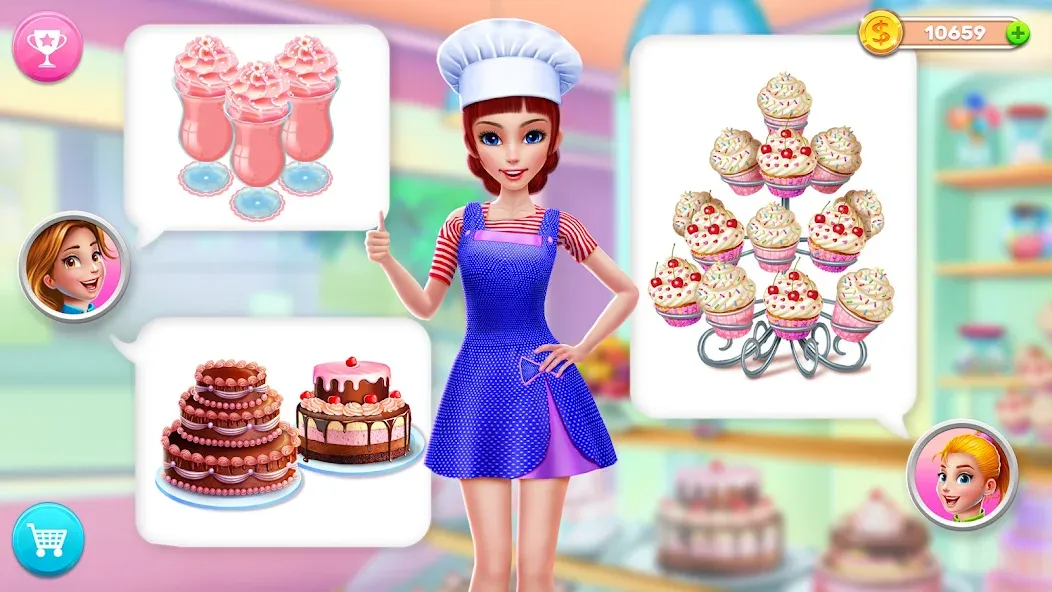 Скачать My Bakery Empire: Bake a Cake взлом на бесконечные деньги + мод меню screen 4