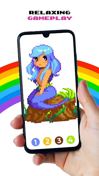 Скачать Pixel by Number™ — Pixel Art (Пиксель по номеру) взлом на бесконечные деньги + мод меню screen 5