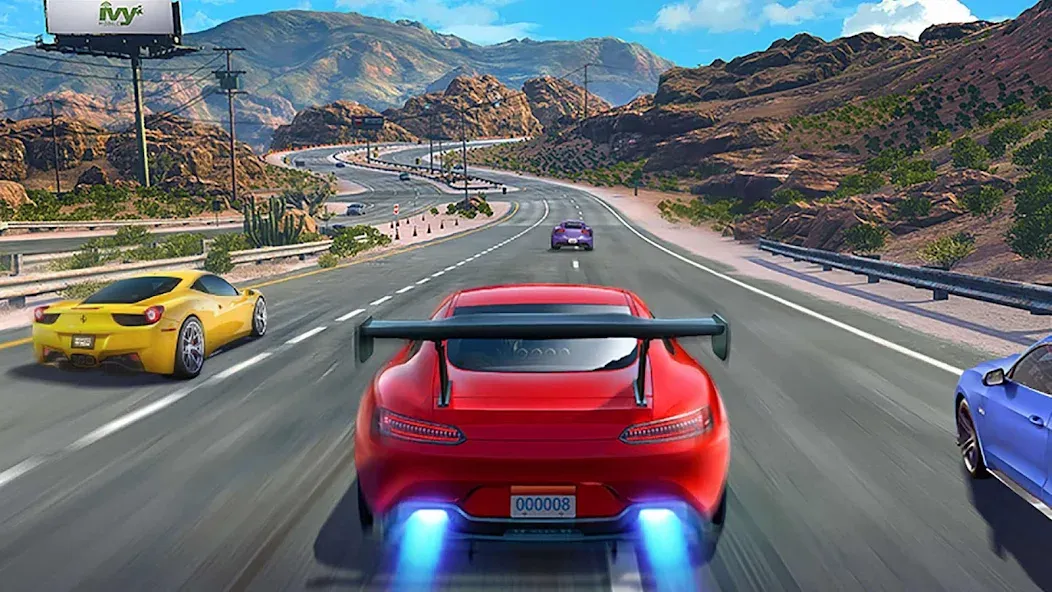 Скачать Street Racing 3D взлом на бесконечные деньги + мод меню screen 2