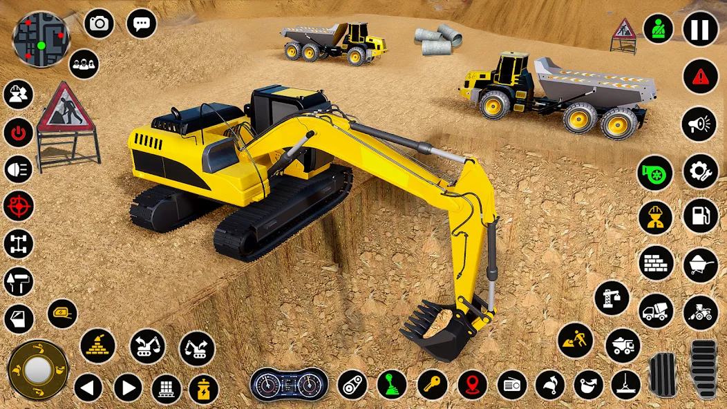 Скачать Construction Dump Truck Game (Конструкционный симулятор самосвала) взлом на бесконечные деньги + мод меню screen 1