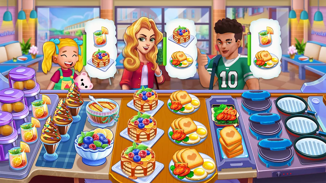 Скачать Food Voyage: Fun Cooking Games (Фуд Воядж) взлом на бесконечные деньги + мод меню screen 3