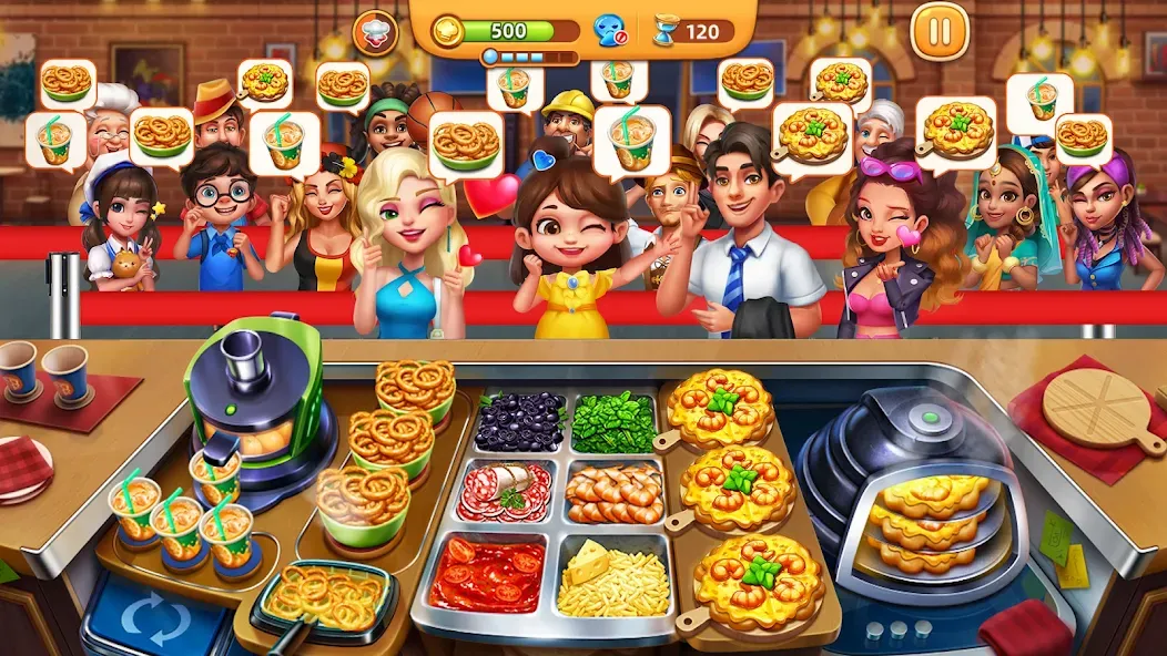 Скачать Cooking City — Cooking Games (Кукинг Сити) взлом на бесконечные деньги + мод меню screen 2