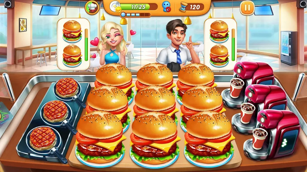 Скачать Cooking City — Cooking Games (Кукинг Сити) взлом на бесконечные деньги + мод меню screen 3