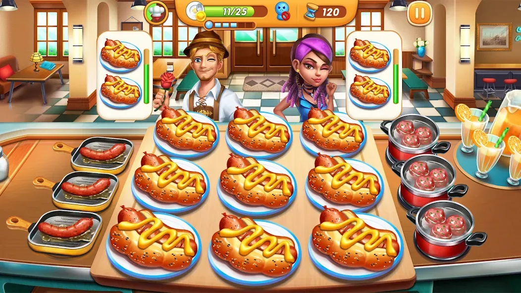 Скачать Cooking City — Cooking Games (Кукинг Сити) взлом на бесконечные деньги + мод меню screen 4