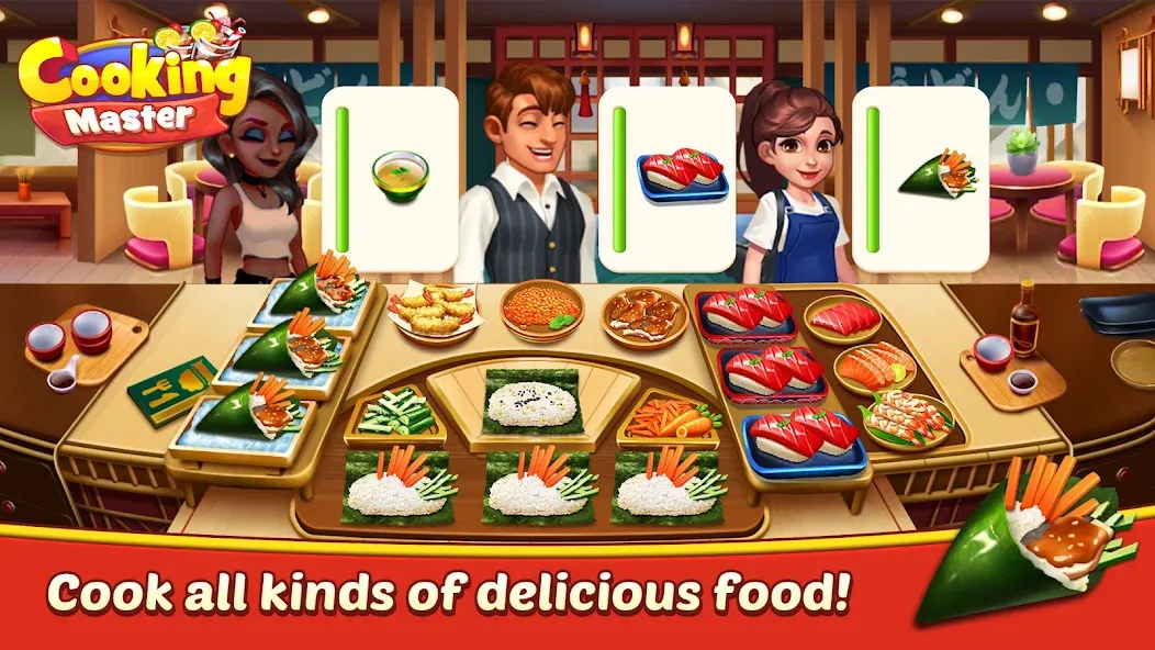 Скачать Cooking Master:Restaurant Game (Кукинг Мастер) взлом на бесконечные деньги + мод меню screen 3