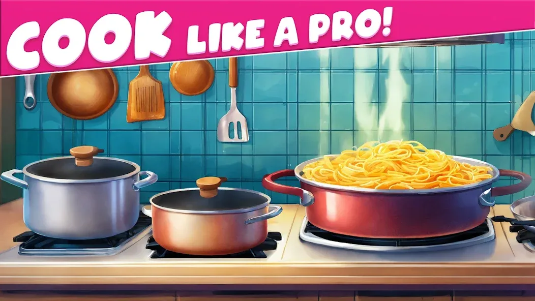 Скачать Cooking Taste Restaurant Games взлом на бесконечные деньги + мод меню screen 1