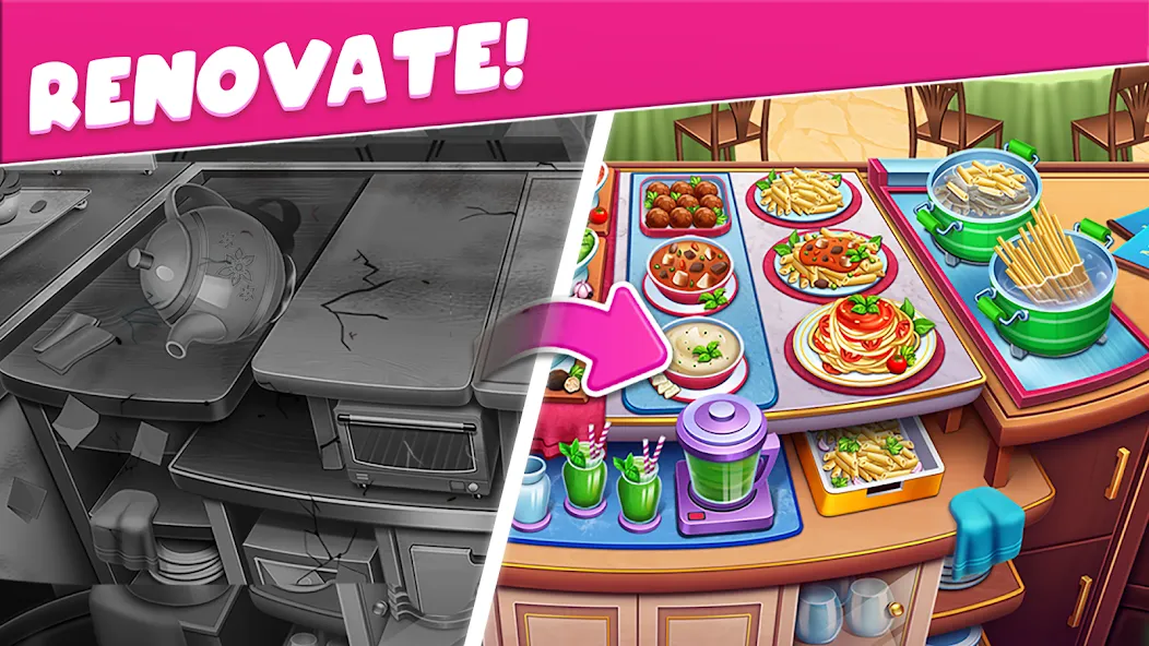 Скачать Cooking Taste Restaurant Games взлом на бесконечные деньги + мод меню screen 4