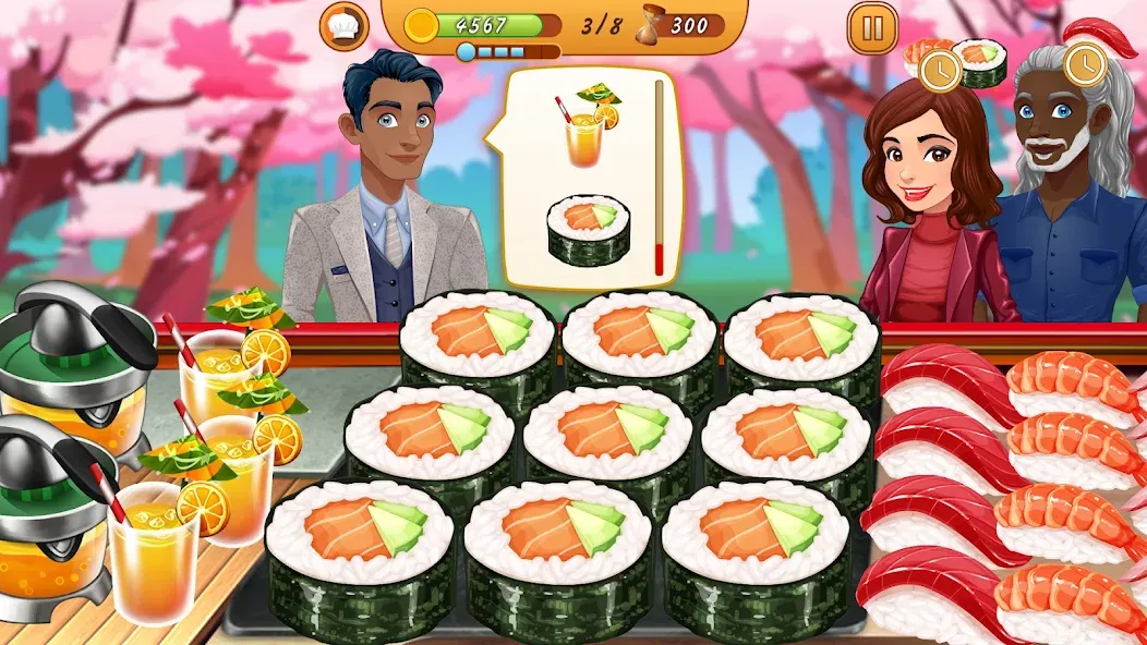 Скачать Cooking Team: Restaurant Games взлом на бесконечные деньги + мод меню screen 3