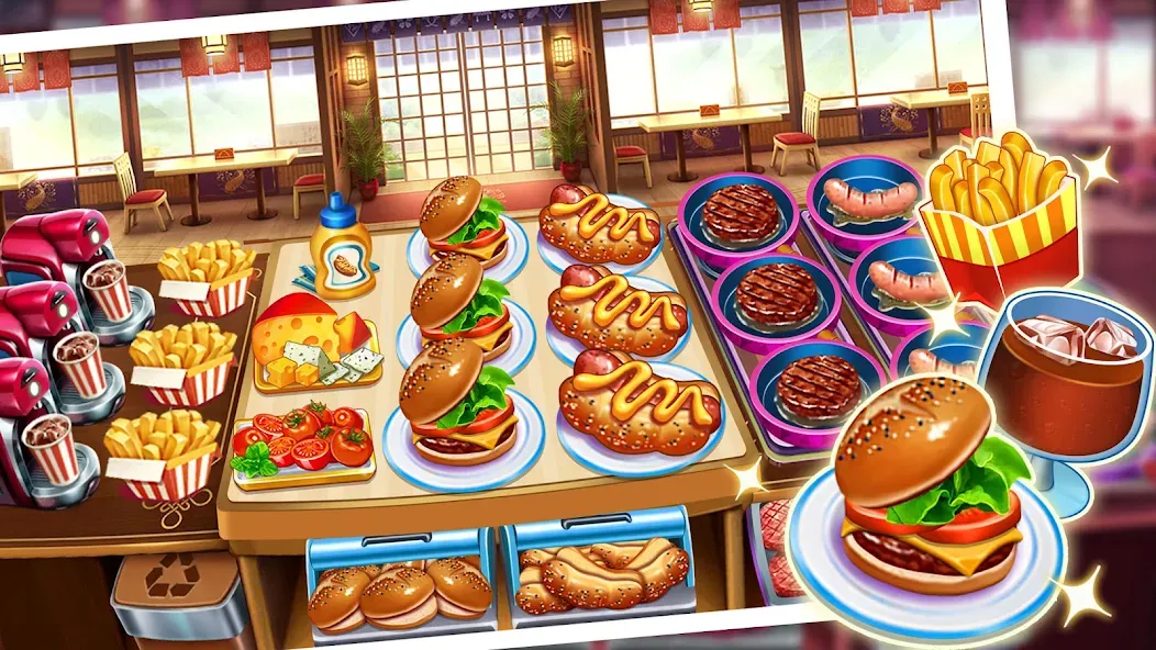 Скачать Food Game Crazy Super Chef взлом на бесконечные деньги + мод меню screen 4