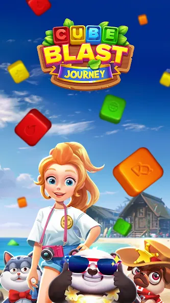 Скачать Cube Blast Journey: Toon & Toy (Кьюб Бласт Джорни) взлом на бесконечные деньги + мод меню screen 1