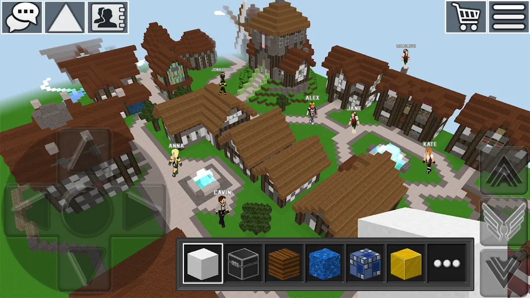 Скачать World Craft: Block Craftsman взлом на бесконечные деньги + мод меню screen 1