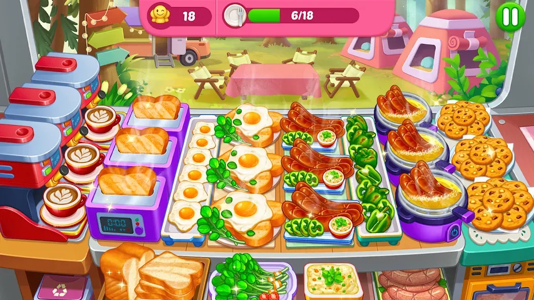 Скачать Crazy Cooking Diner: Chef Game (Крейзи кукинг дайнер) взлом на бесконечные деньги + мод меню screen 3