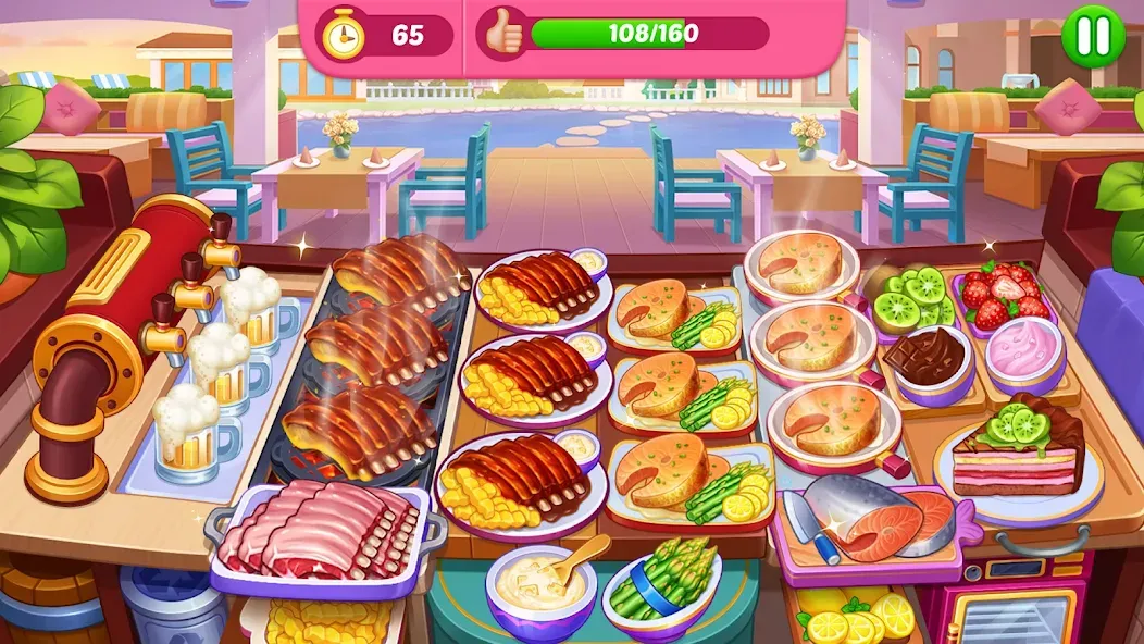 Скачать Crazy Cooking Diner: Chef Game (Крейзи кукинг дайнер) взлом на бесконечные деньги + мод меню screen 4