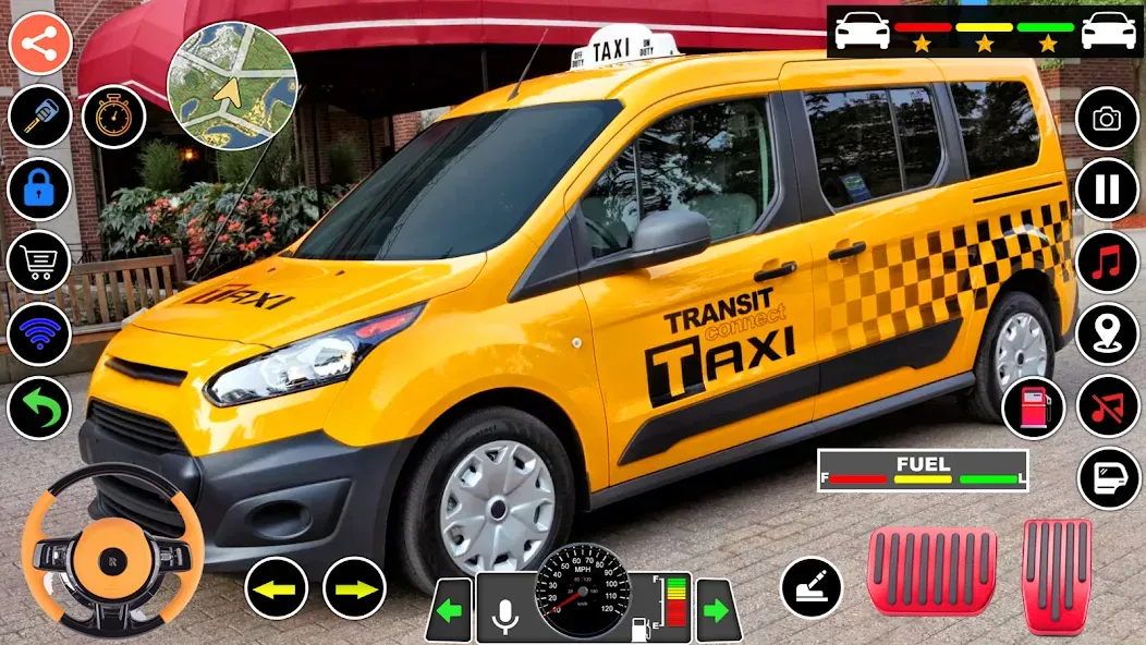 Скачать US Taxi Game 2023-Taxi Driver взлом на бесконечные деньги + мод меню screen 2