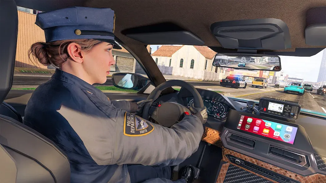 Скачать Police Simulator Job Cop Game взлом на бесконечные деньги + мод меню screen 1