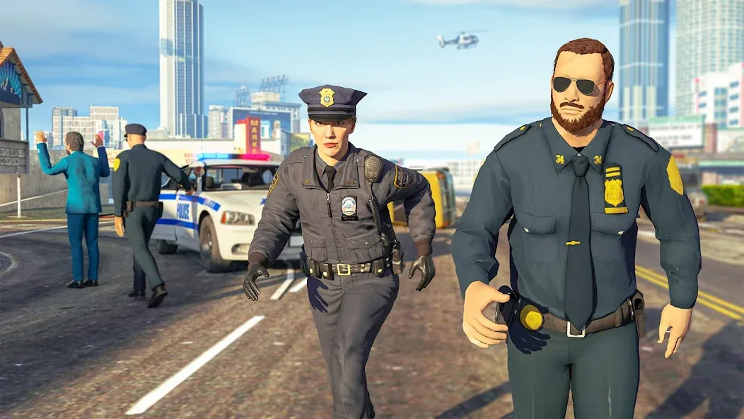 Скачать Police Simulator Job Cop Game взлом на бесконечные деньги + мод меню screen 5