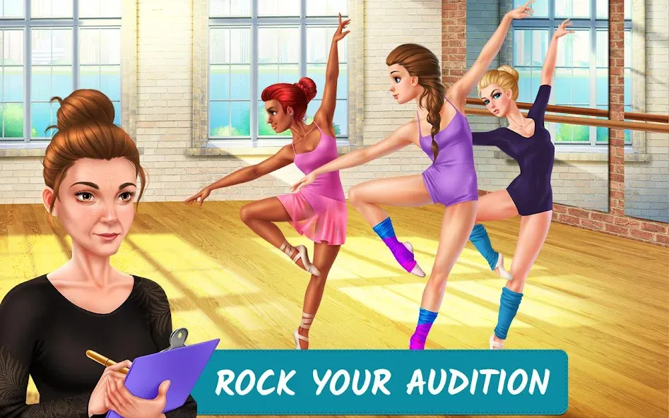 Скачать Dance School Stories взлом на бесконечные деньги + мод меню screen 1