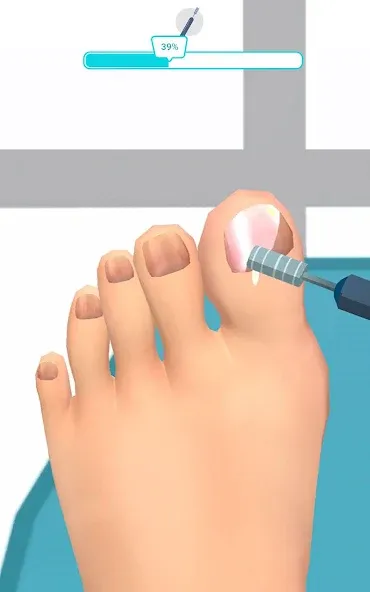 Скачать Foot Clinic — ASMR Feet Care взлом на бесконечные деньги + мод меню screen 5