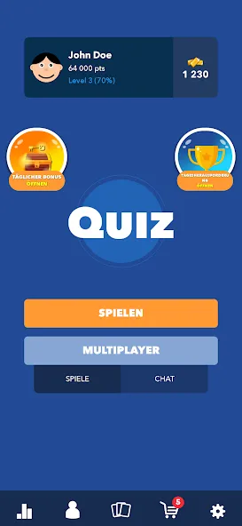 Скачать Super Quiz — Wissens Deutsch (упер квиз) взлом на бесконечные деньги + мод меню screen 1