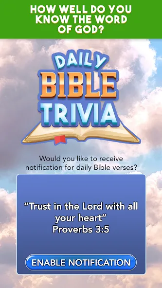 Скачать Daily Bible Trivia Bible Games (Ежедневные викторины Библии библейские игры) взлом на бесконечные деньги + мод меню screen 3