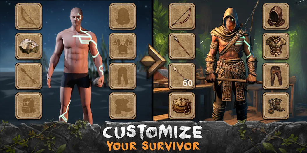 Скачать Survival Island: Survivor EVO (Сурвайвал айленд) взлом на бесконечные деньги + мод меню screen 5