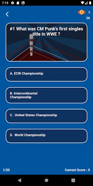 Скачать World Wrestling Trivia (Уорлд Рестлинг Тривия) взлом на бесконечные деньги + мод меню screen 4