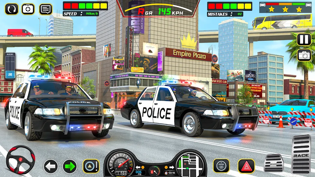 Скачать Police Car Chase Car Games взлом на бесконечные деньги + мод меню screen 3