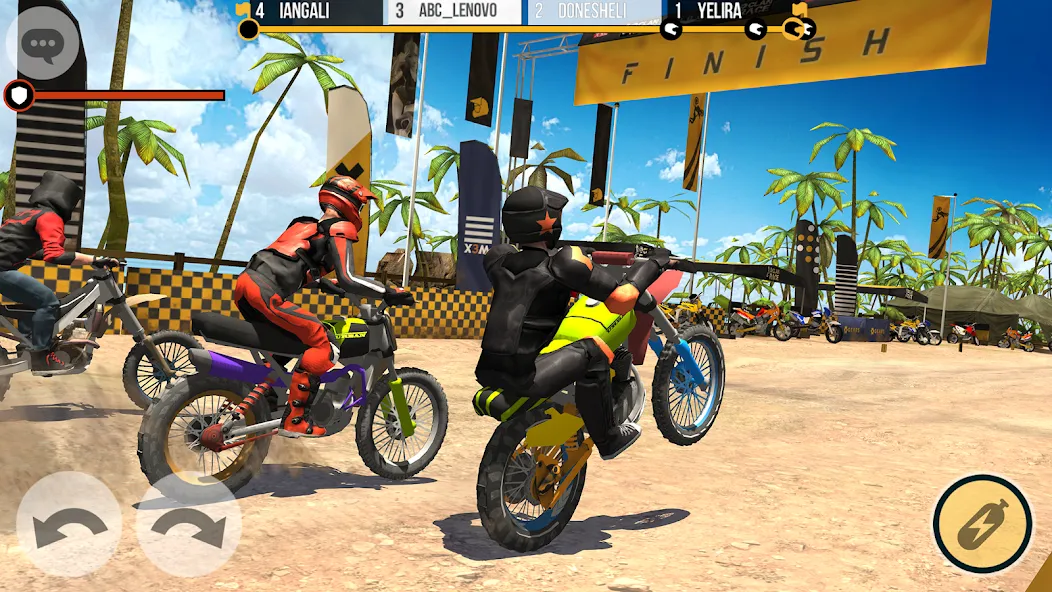 Скачать Clan Race: PVP Motocross races (Клан Рейс) взлом на бесконечные деньги + мод меню screen 2