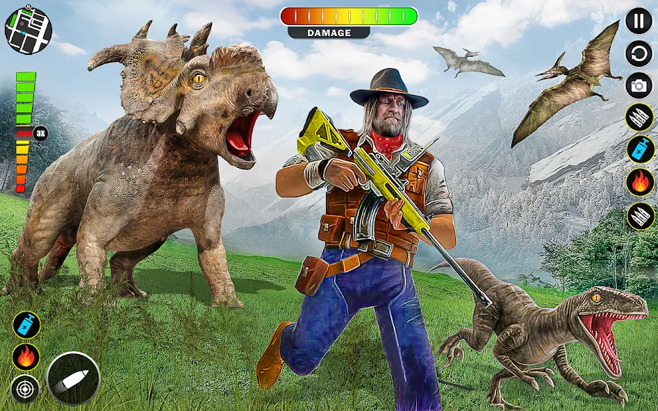 Скачать Real Dino Hunter 3D Gun Games (Уайлд Динозавр Хантер Ган Геймс) взлом на бесконечные деньги + мод меню screen 4