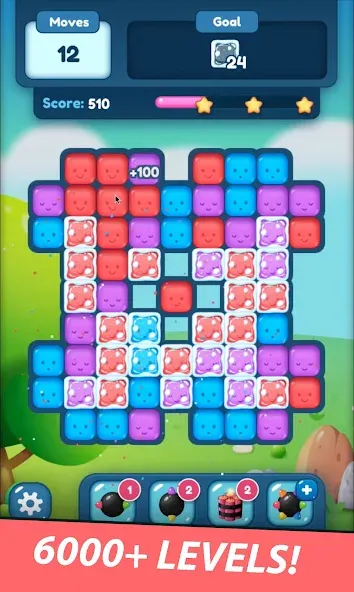 Скачать Match Blast Puzzle 3 взлом на бесконечные деньги + мод меню screen 2