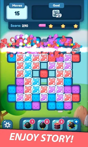 Скачать Match Blast Puzzle 3 взлом на бесконечные деньги + мод меню screen 4