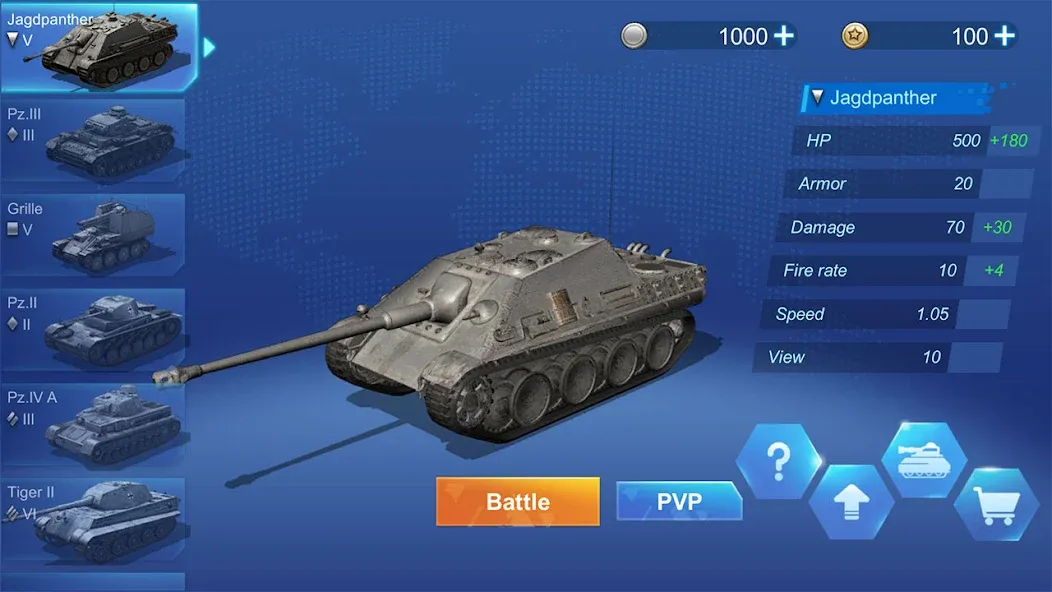 Скачать Ace Tank взлом на бесконечные деньги + мод меню screen 1