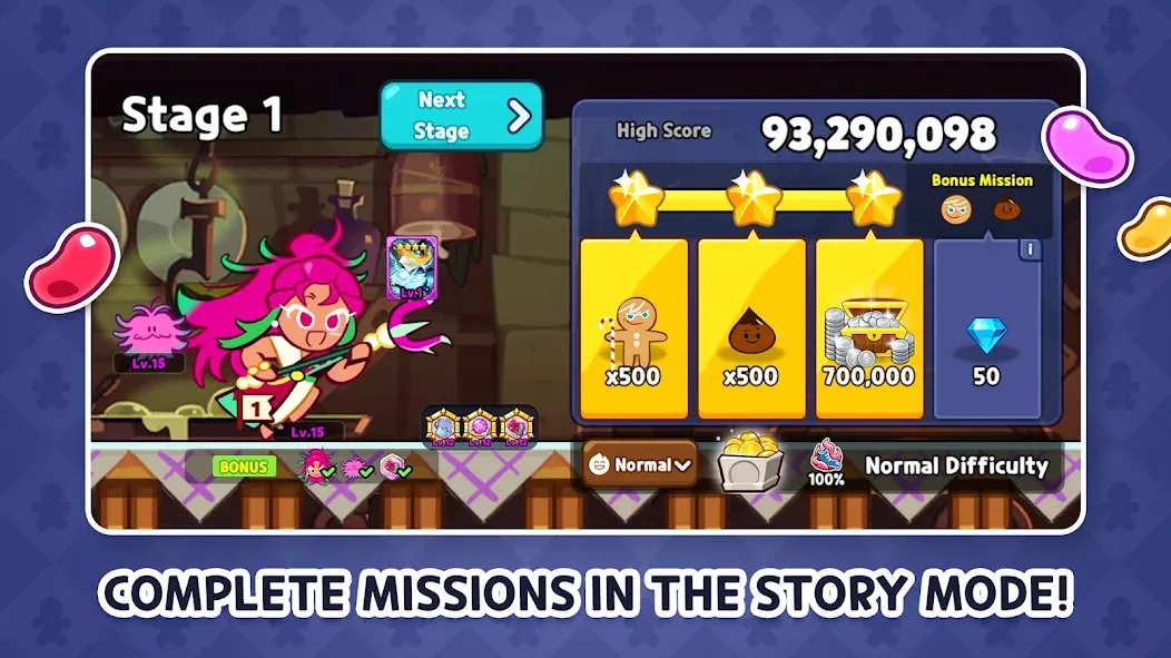 Скачать CookieRun: OvenBreak (Куки Ран) взлом на бесконечные деньги + мод меню screen 3