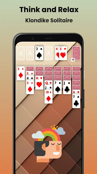 Скачать Klondike Solitaire Offline взлом на бесконечные деньги + мод меню screen 1