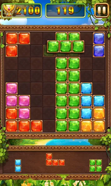 Скачать Puzzle Block Jewels (Пазл Блок Драгоценности) взлом на бесконечные деньги + мод меню screen 3