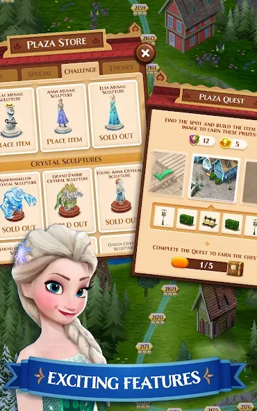 Скачать Disney Frozen Free Fall Games взлом на бесконечные деньги + мод меню screen 2