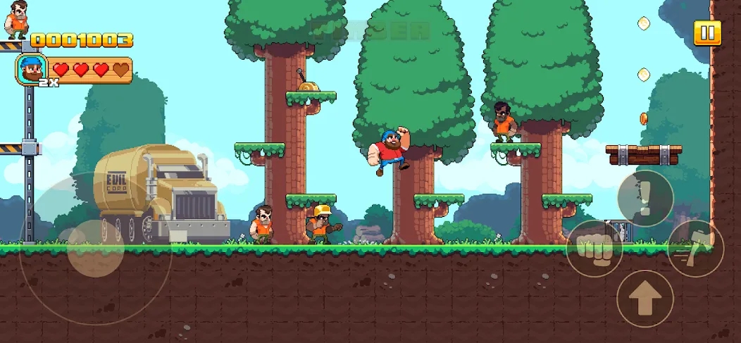 Скачать Timberman The Big Adventure (Тимбермен Большое Приключение) взлом на бесконечные деньги + мод меню screen 2