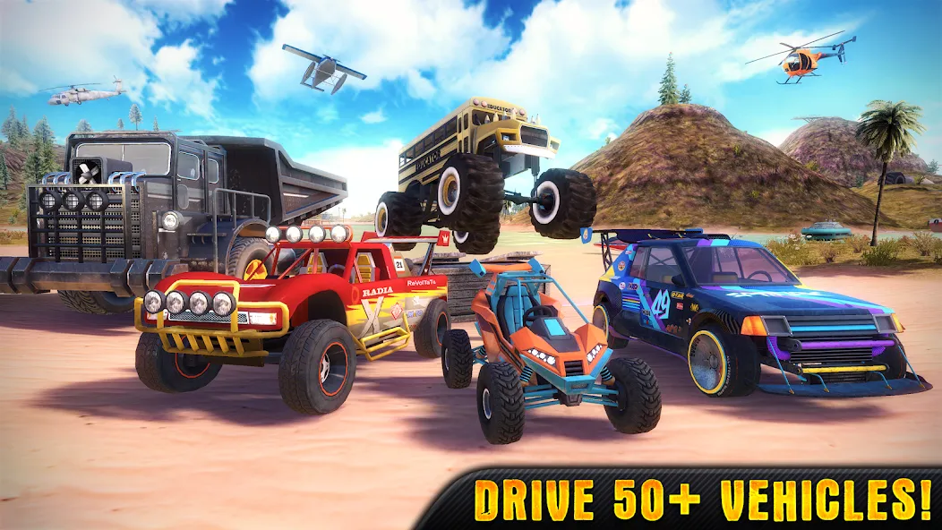 Скачать OTR — Offroad Car Driving Game (ОТР) взлом на бесконечные деньги + мод меню screen 1