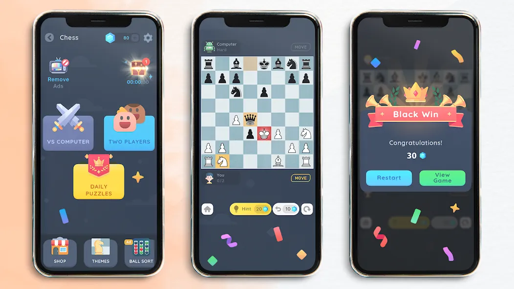 Скачать Chess: Classic Board Game взлом на бесконечные деньги + мод меню screen 1