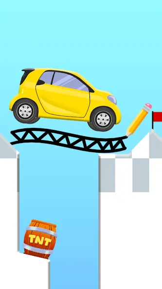 Скачать Draw 2 Bridge: Draw Save Car (Дроу 2 Бридж) взлом на бесконечные деньги + мод меню screen 3