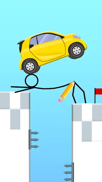 Скачать Draw 2 Bridge: Draw Save Car (Дроу 2 Бридж) взлом на бесконечные деньги + мод меню screen 4