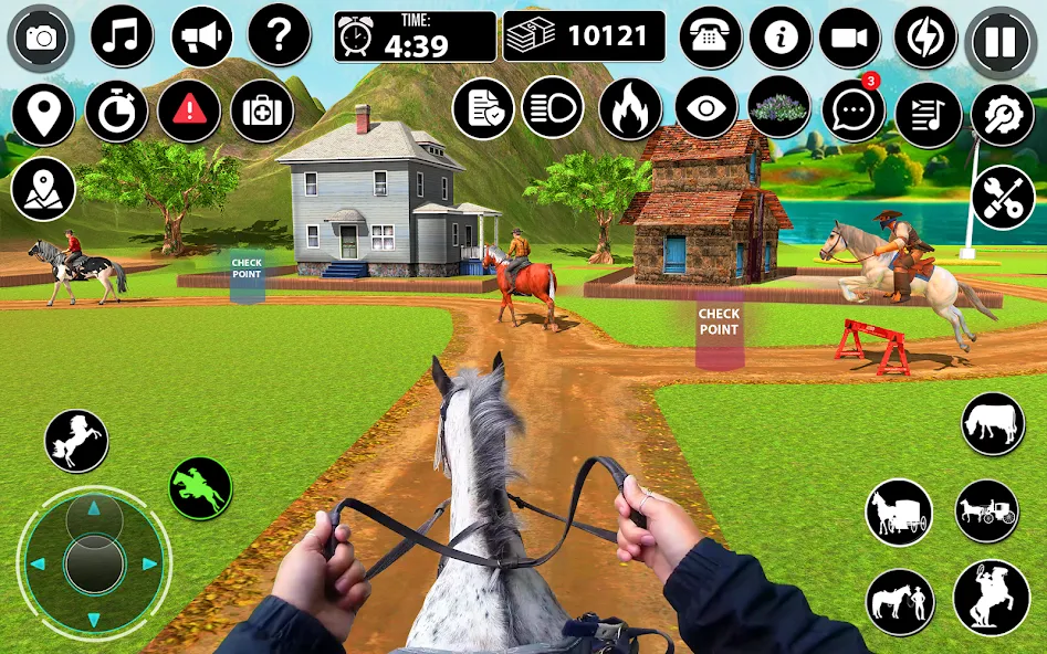 Скачать Horse Cart Taxi Transport Game взлом на бесконечные деньги + мод меню screen 2