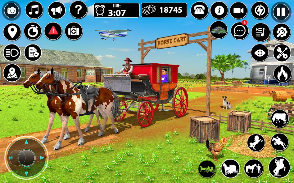 Скачать Horse Cart Taxi Transport Game взлом на бесконечные деньги + мод меню screen 4