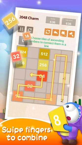 Скачать Number Charm: Slide Puzzle (Две тысячи сорок восемь) взлом на бесконечные деньги + мод меню screen 2