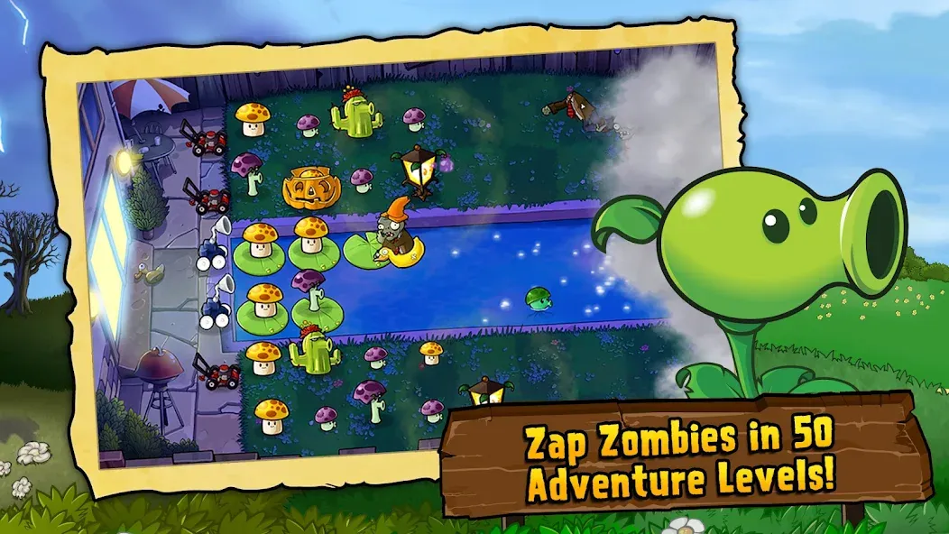 Скачать Plants vs. Zombies™ взлом на бесконечные деньги + мод меню screen 1