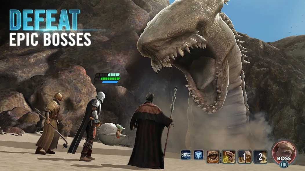 Скачать Star Wars™: Galaxy of Heroes взлом на бесконечные деньги + мод меню screen 3