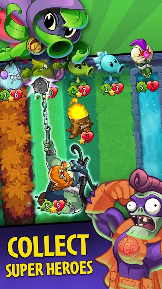 Скачать Plants vs. Zombies™ Heroes взлом на бесконечные деньги + мод меню screen 1