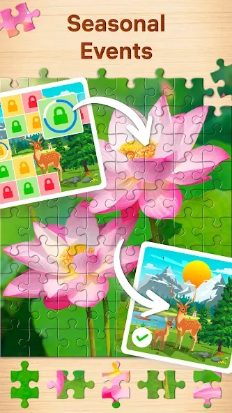 Скачать Jigsaw Puzzles — Puzzle Games взлом на бесконечные деньги + мод меню screen 4