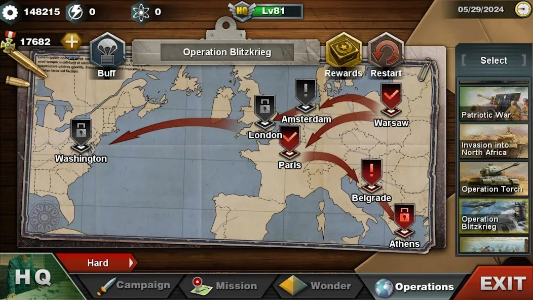 Скачать World Conqueror 3-WW2 Strategy (Ворлд Конкерор 3) взлом на бесконечные деньги + мод меню screen 4