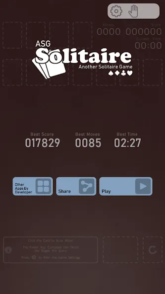 Скачать Solitaire — ASG (Солитр) взлом на бесконечные деньги + мод меню screen 1